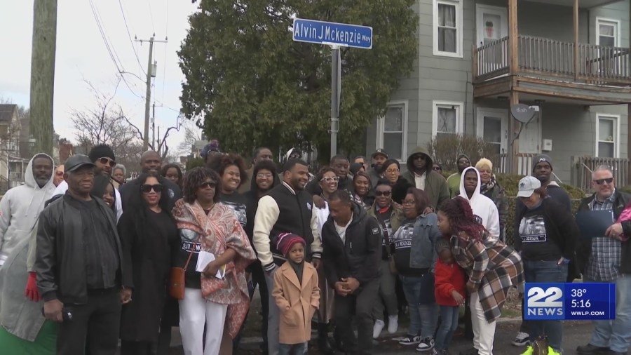 The City of Springfield honors Alvin J. McKenzie with an honorary street naming