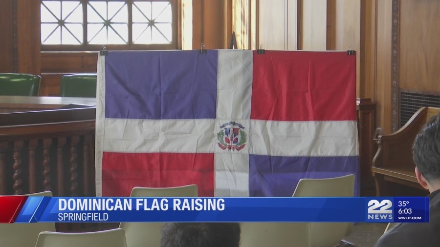 Dominican flag raising hosted at Springfield City Hall