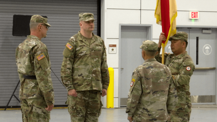 Change in command of 655 Regional Support Group at Westover base