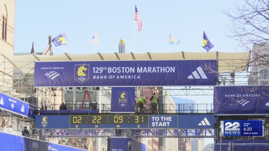 Thousands of athletes prepare to run 129th Boston Marathon