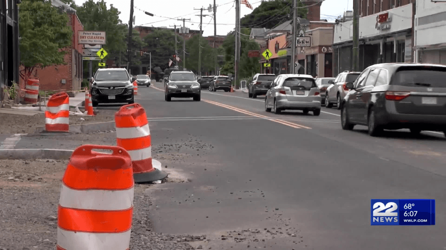 Union Street in Easthampton nears completion