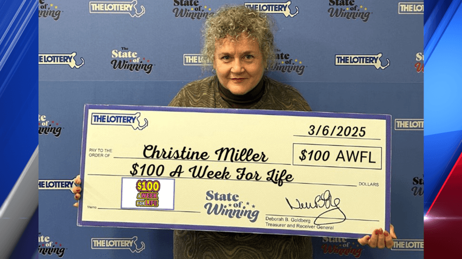 Greenfield woman wins weekly lottery payments of $100 for the rest of her life