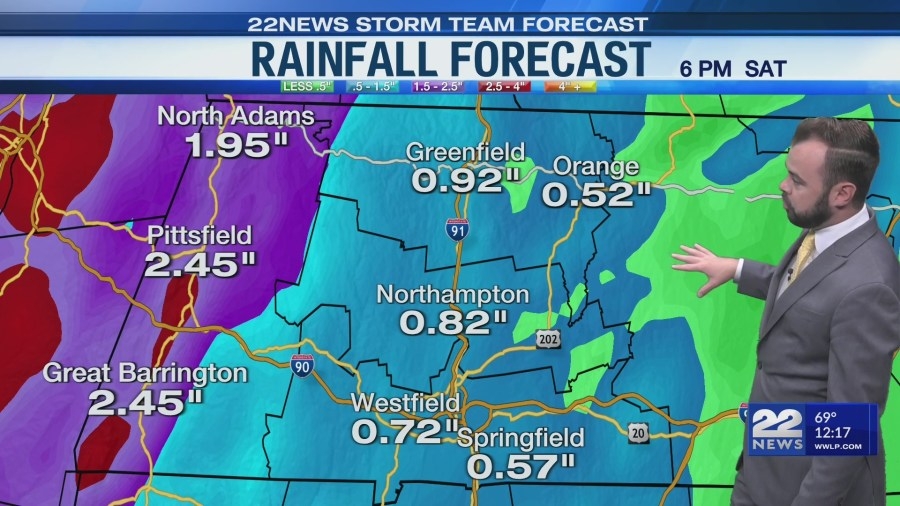 Weather Radar: Showers, thunderstorms move through western Massachusetts