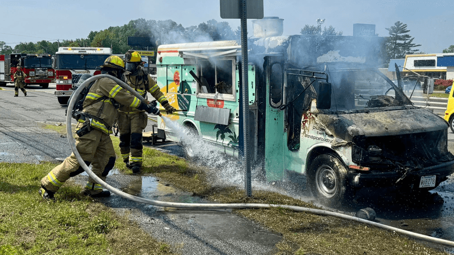 Food truck caught fire on Memorial Drive in Chicopee