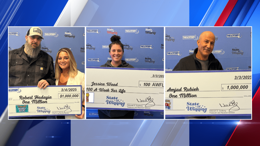 Mass. residents celebrate big lottery wins in March
