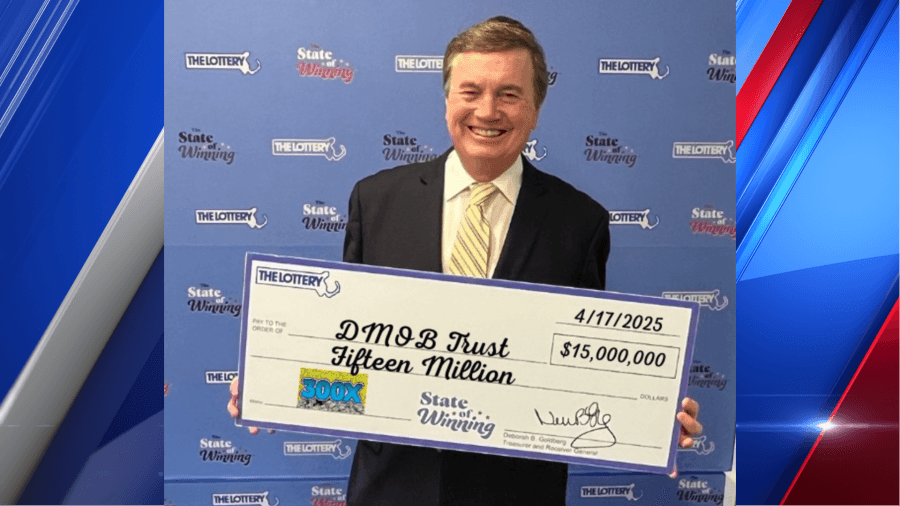 Massachusetts player wins $15 million on instant lottery ticket
