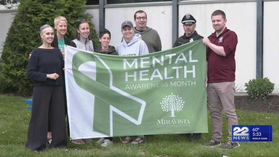 Easthampton holds flag-raising for mental health awareness