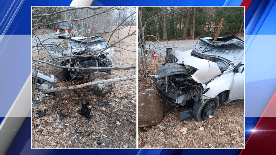 Driver escapes unharmed in single-car crash in Warwick