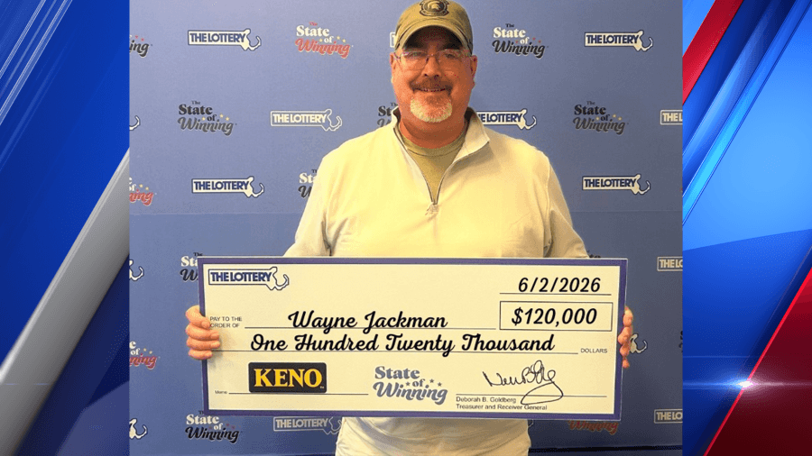 Mass. man wins $120,000 prize in Keno Bonus