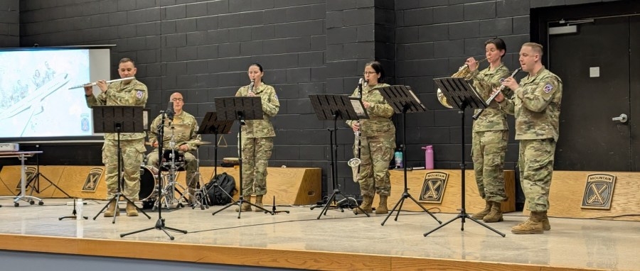 10th Mountain Division Band teaches students through music