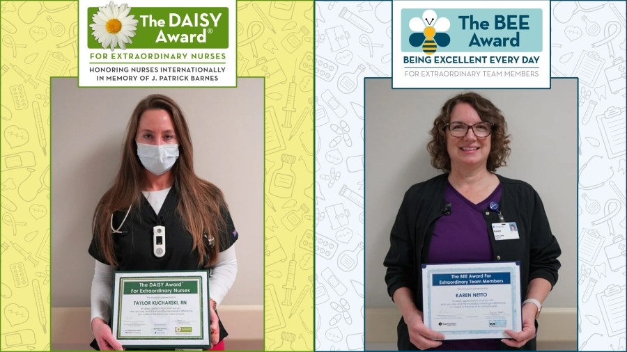 Samaritan's December 2024 DAISY and BEE Award recipients