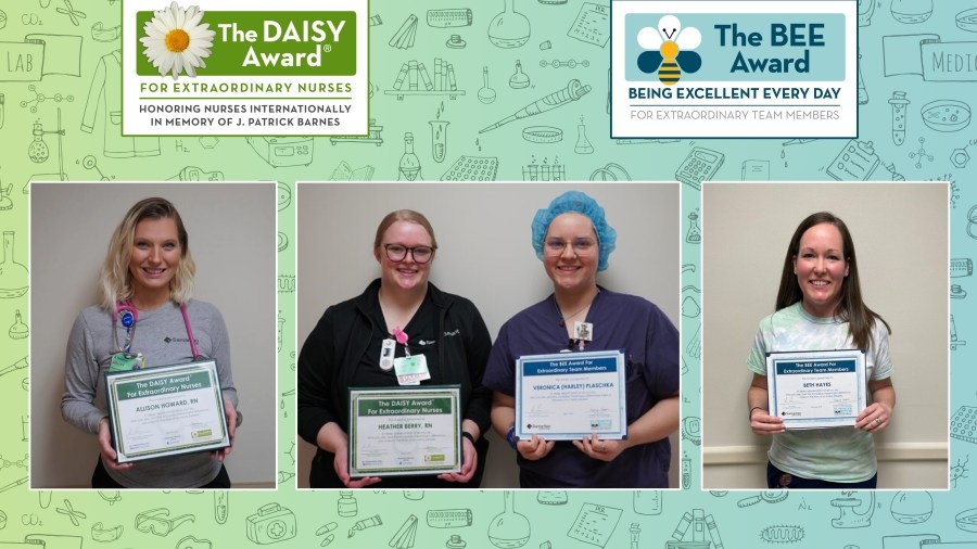 Samaritan's February and March DAISY and BEE Award recipients