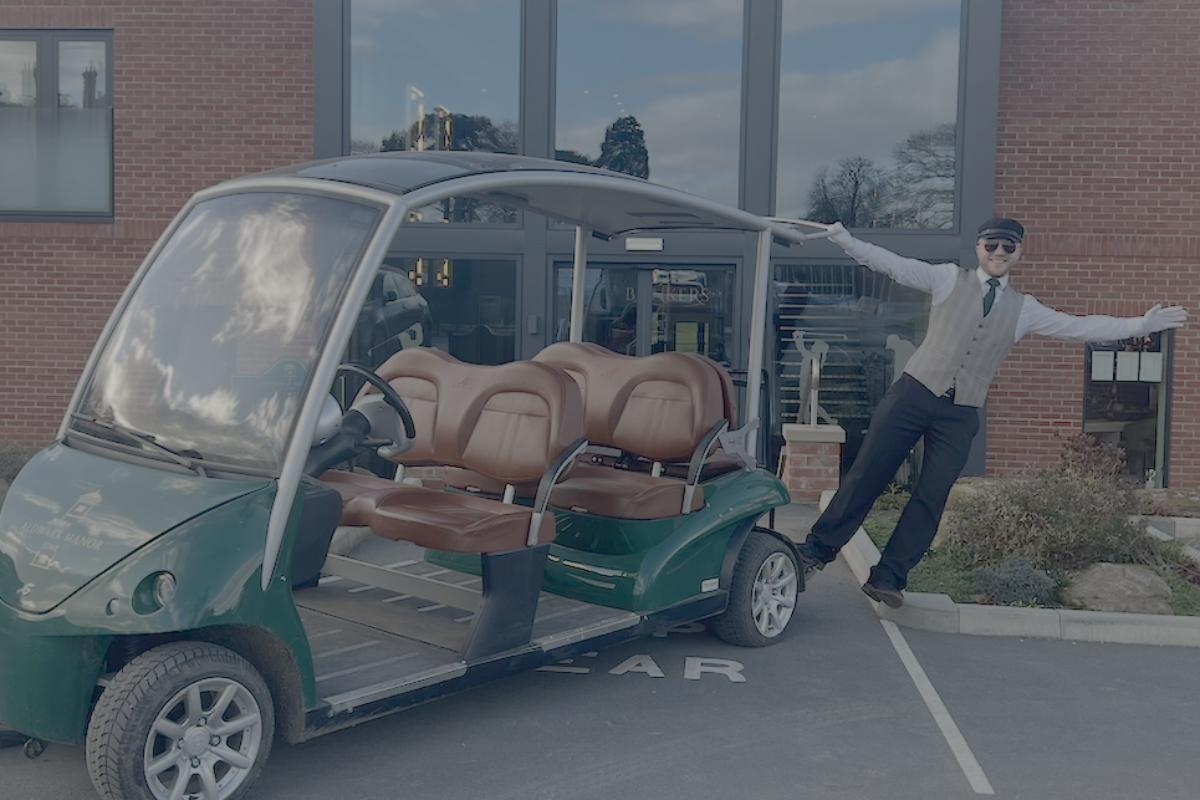 Chauffeur-driven golf buggy ride part of estate's 'Mad March Offer'