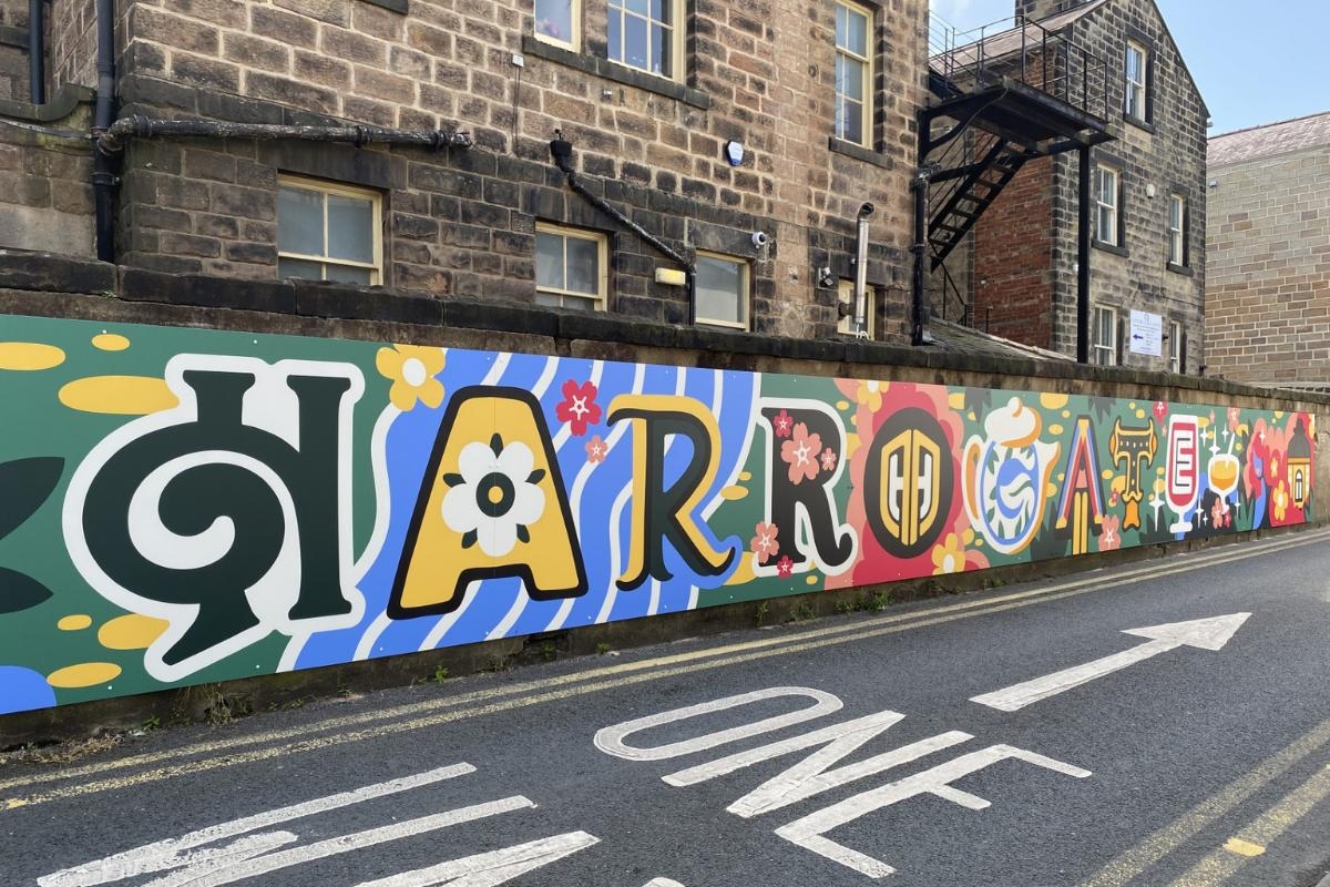 New 'Welcome to Harrogate' mural appears on Cheltenham Road