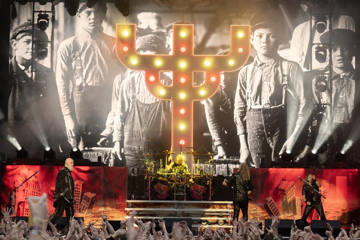 Rock legends deliver 'bone crushing' gig and pay tribute to Ozzy Osborne