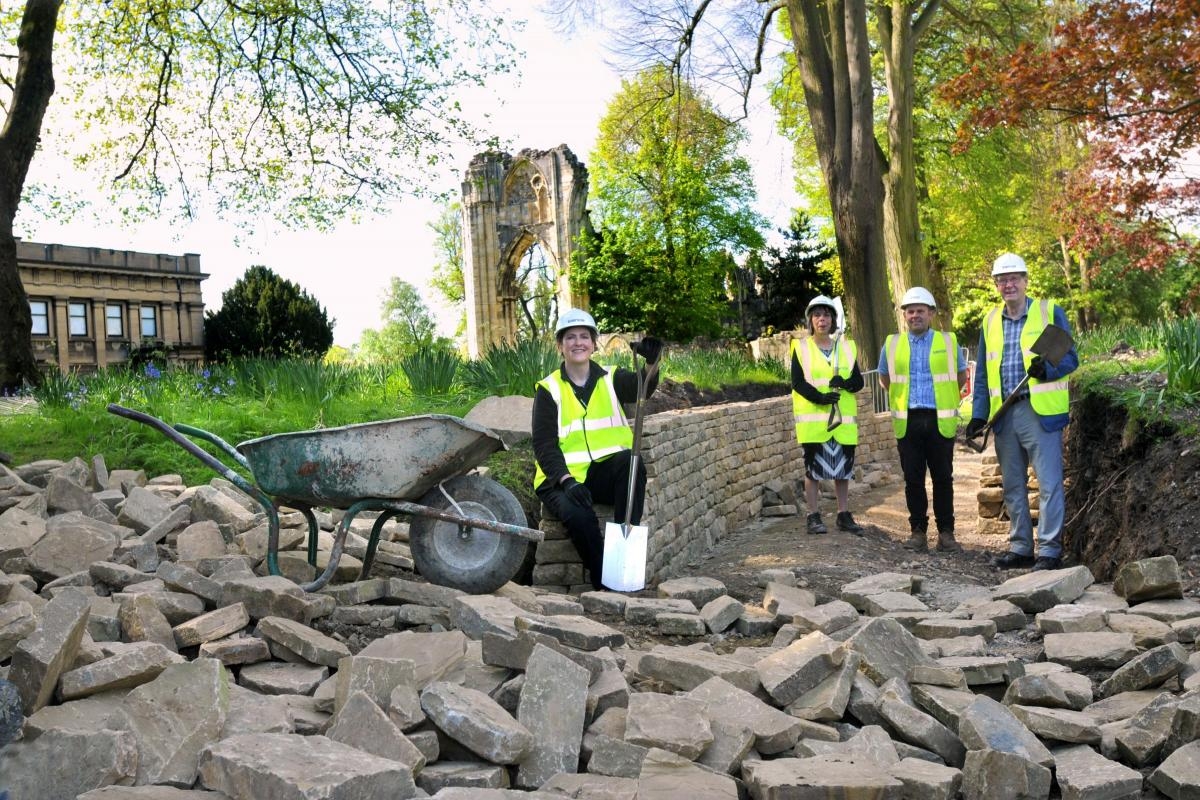 On this day in 2015: artists' garden underway behind York Art Gallery