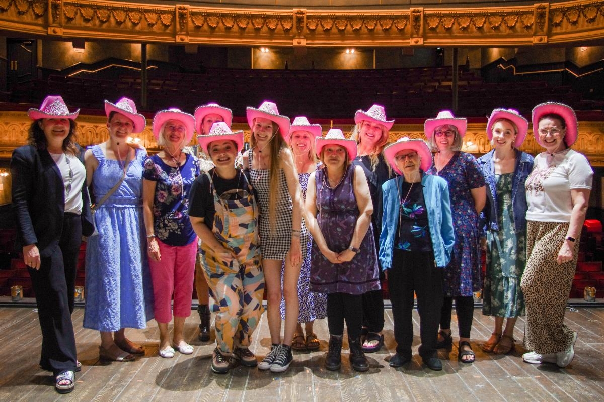 York dance group meets Carrie Hope Fletcher at Grand Opera House