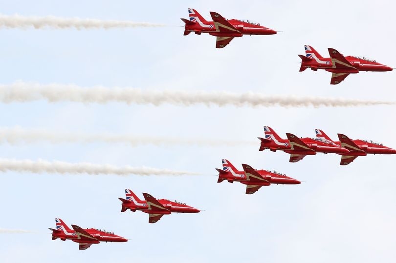 Red Arrows flypast route today - when and where to spot them