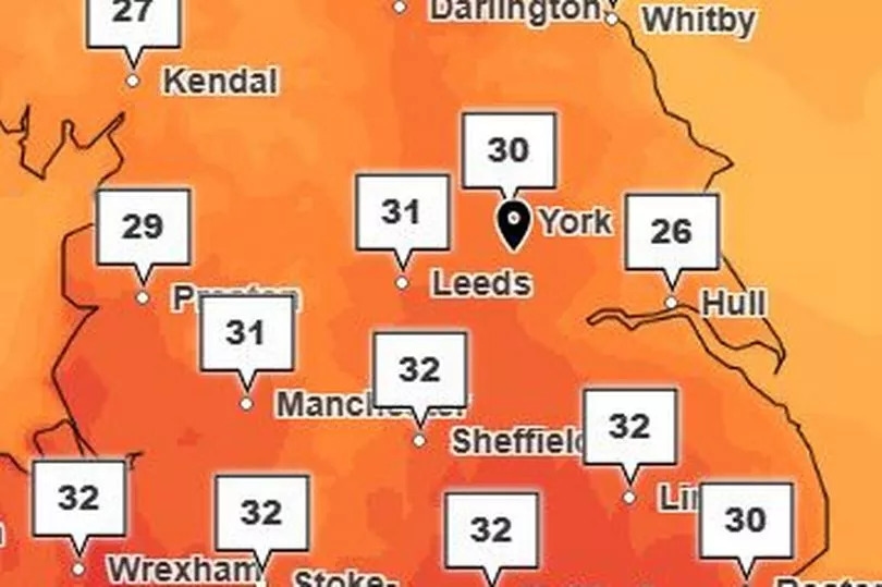 How hot it will get in Yorkshire as Tropical Storm heatwave hits UK