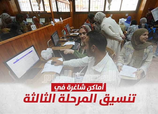 تنسيق المرحلة الثالثة 2025.. مؤشرات كليات ومعاهد تقبل من 50% حتى 55% (علمي علوم ورياضة وأدبي)