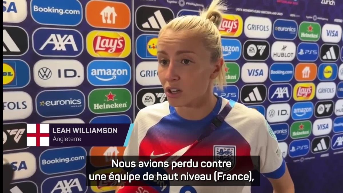 Football - Euro (F) - Angleterre : Williamson : « On savait que l'on pouvait faire bien mieux »