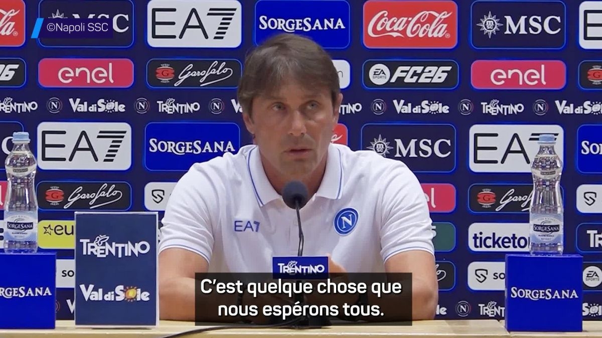Football - Serie A - Naples : Conte prudent mais ambitieux : «De Bruyne va élever notre niveau»