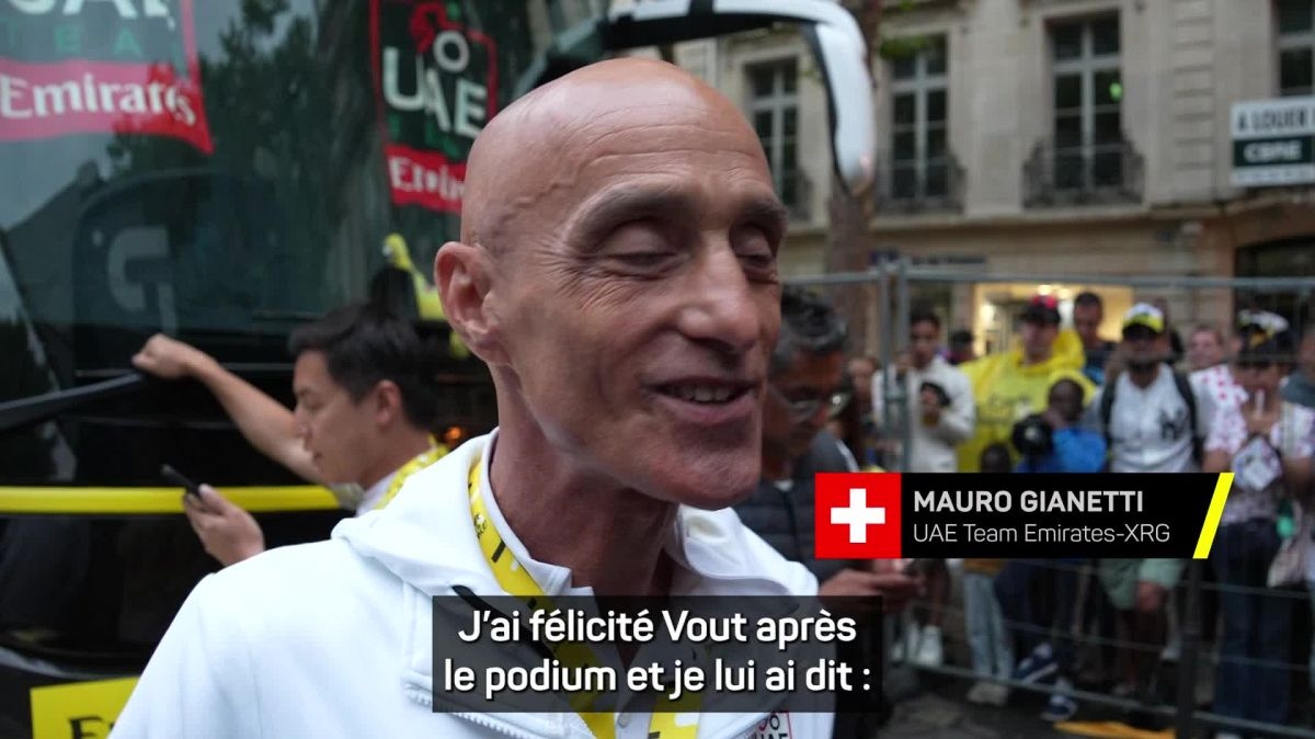 Cyclisme - Tour de France : Gianetti : « Van Aert est seul à avoir distancé Pogacar »