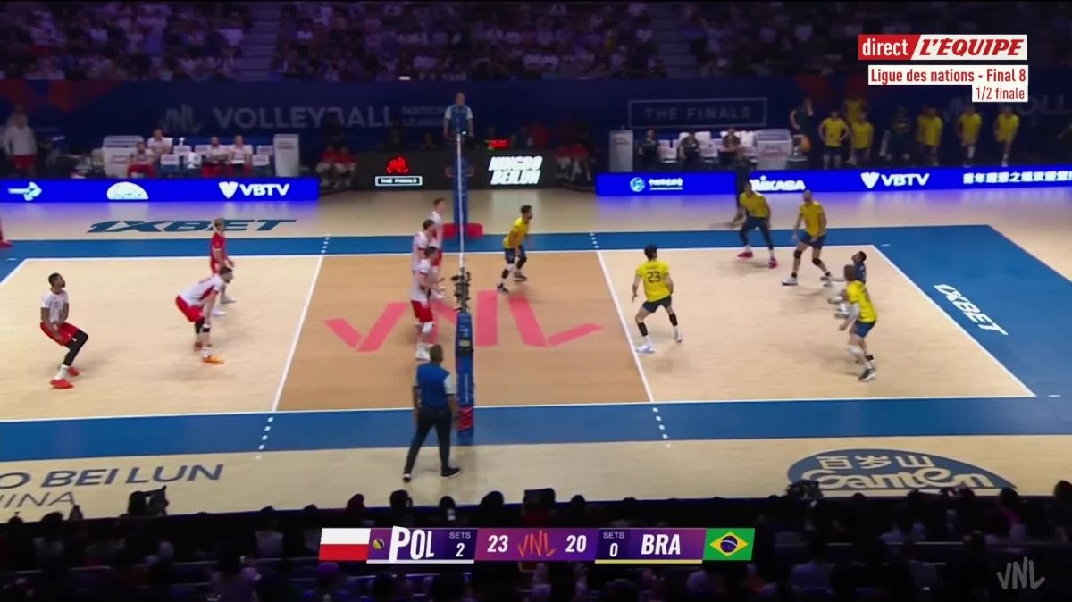 Volley - Ligue des Nations : La Pologne bat le Brésil et rejoint l'Italie en finale
