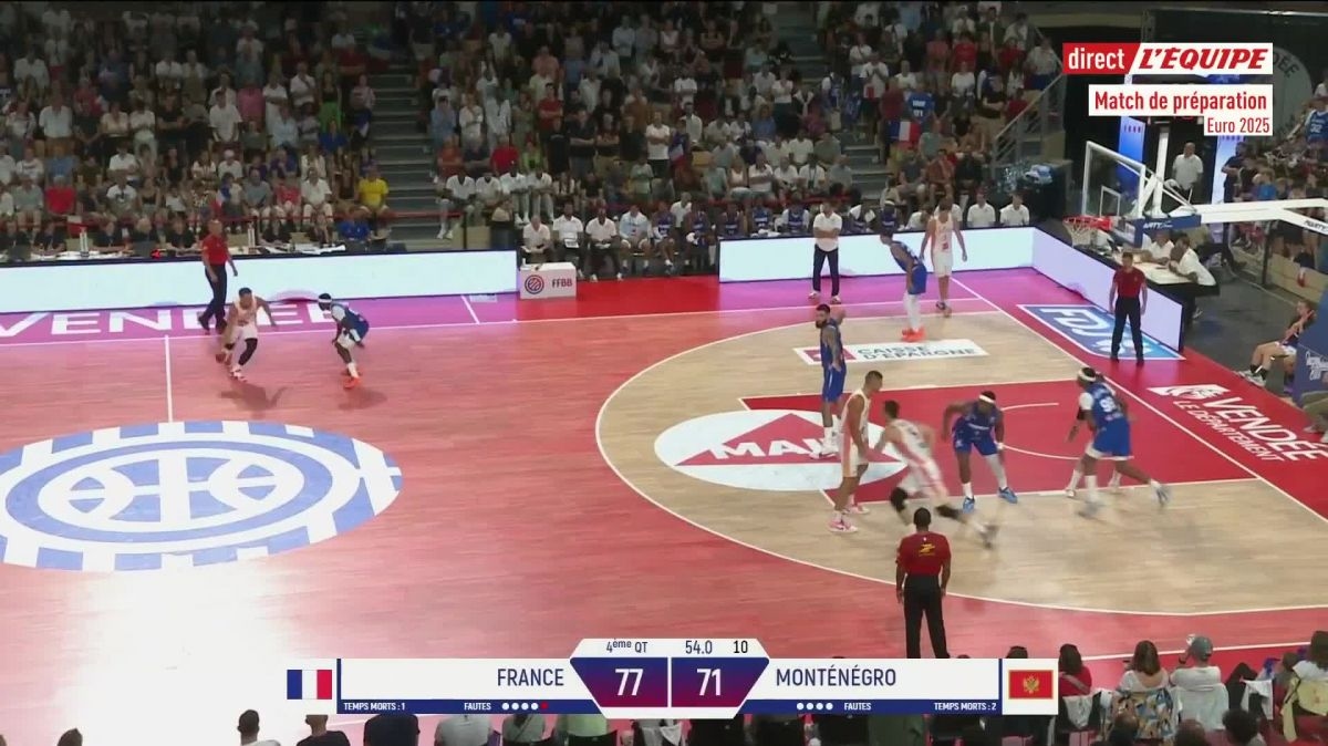 Basket - Match Amical : Les Bleus contrôlent le Monténégro