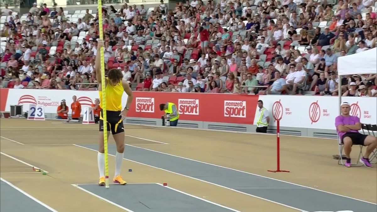 Athlé - Budapest : Duplantis bat encore une fois le record du monde et franchit 6,29 m