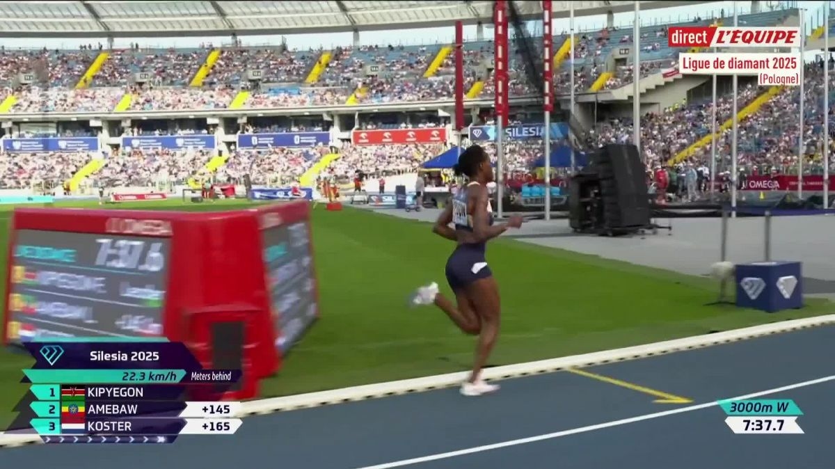 Athlé - Ligue de diamant - Chorzow : Faith Kipyegon échoue à moins d'une seconde du record du monde du 3000 m lors du meeting de Silésie
