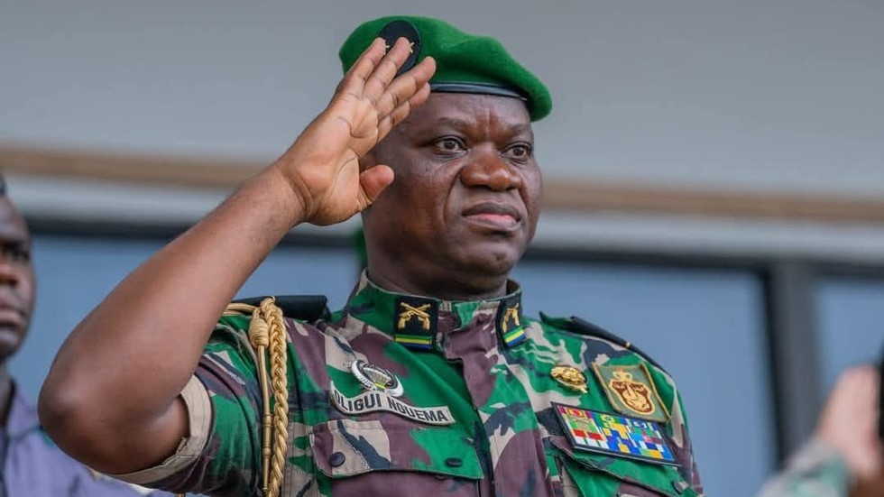 Gabon's military ruler declares bid for presidency