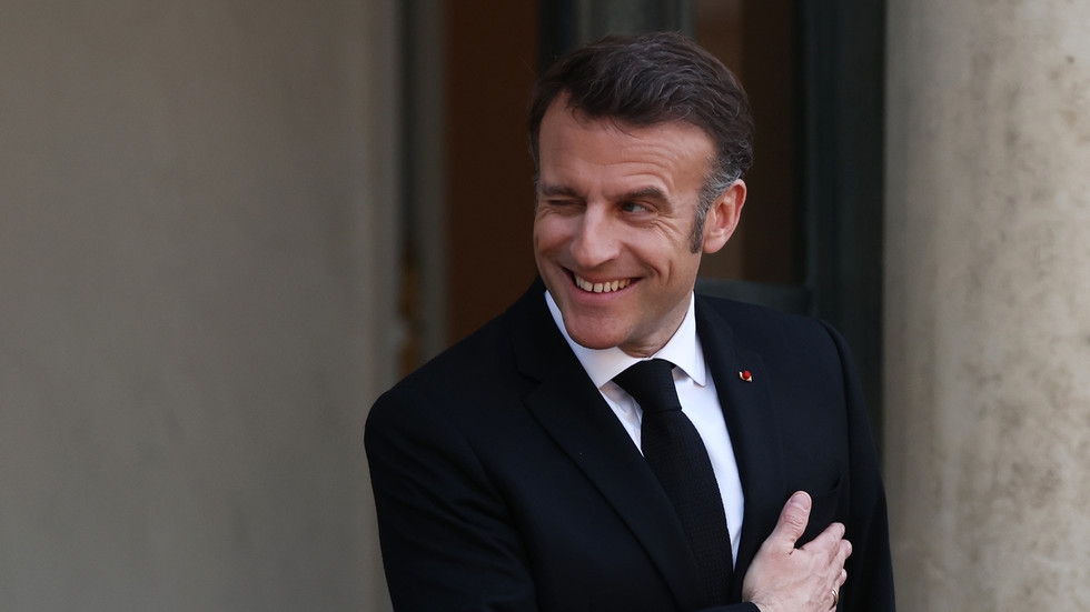 Macron overloads himself with perfume