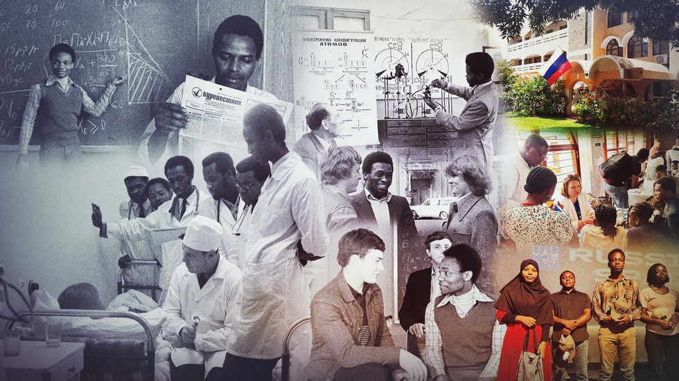 Before they become doctors or space engineers, they learn Russian in Africa