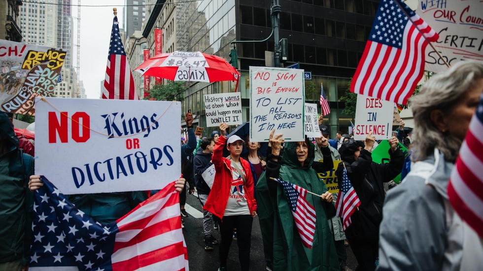 Five million people take part in anti-Trump rallies across US