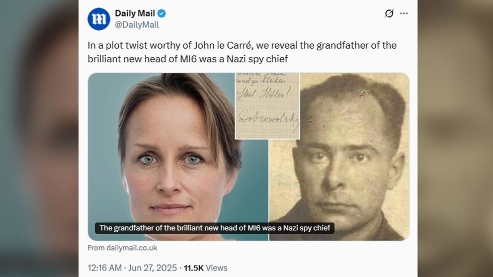 Incoming MI6 boss' grandfather was Ukrainian Nazi ‘Butcher'