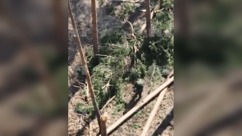 Russian soldier catches Ukrainian drone with bare hands (VIDEO)