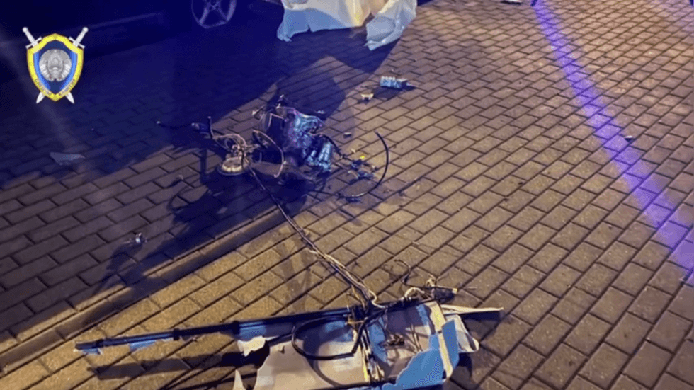 Military drone with inscriptions in Ukrainian downed in Belarus