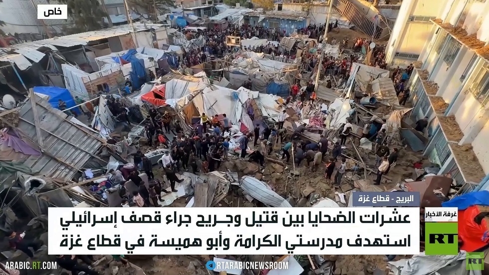 قتلى وجرحى بقصف على مدرستين بالقطاع