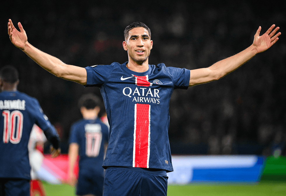 حكيمي يتوج بجائزة أفضل لاعب إفريقي في الدوري الفرنسي