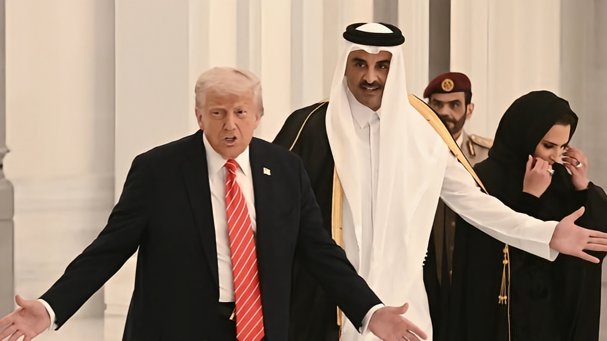 قطر.. قصر لوسيل يسرق قلب ترامب في ثوان! (فيديو)