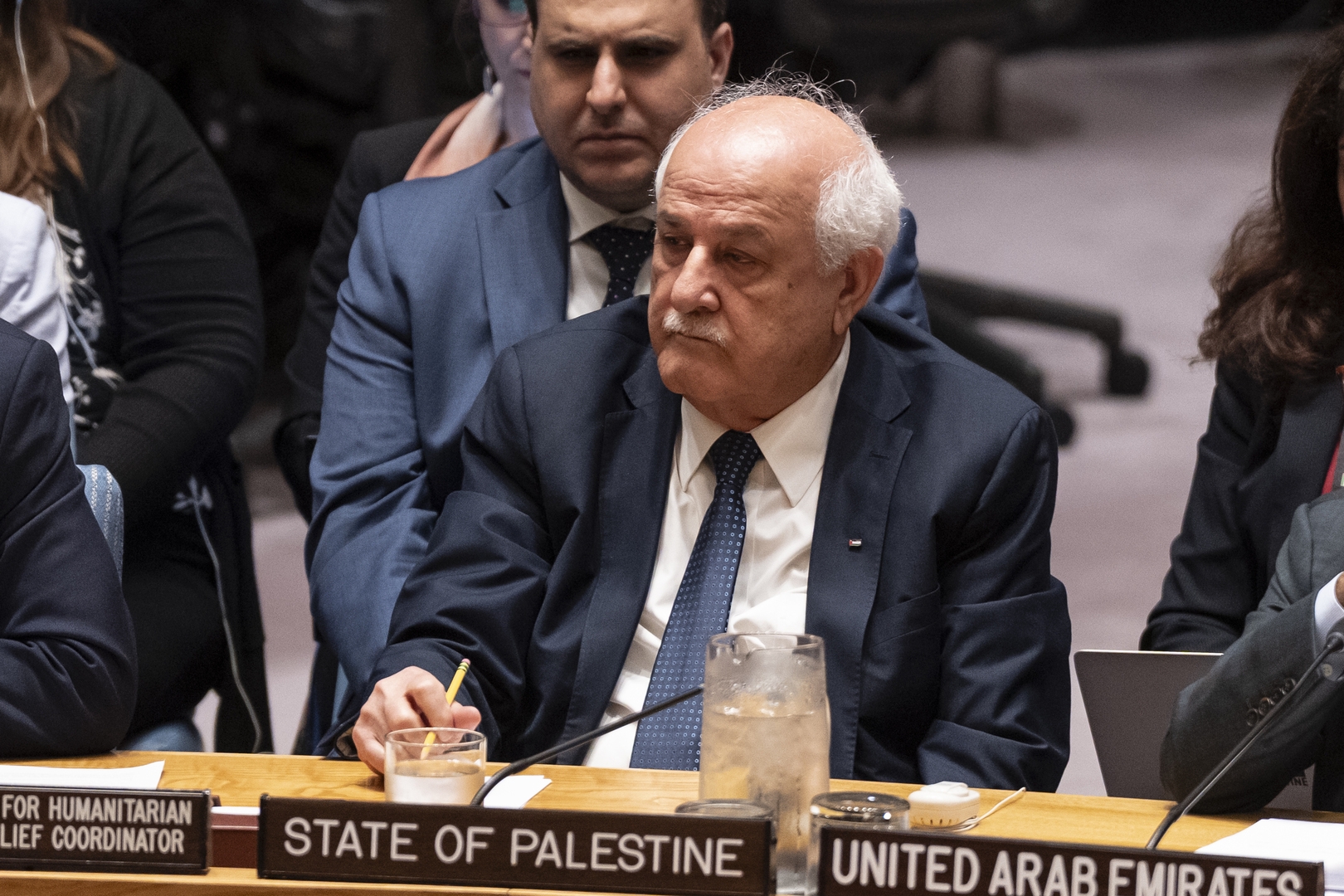 بالفيديو.. مندوب فلسطين ينفجر بالبكاء في مجلس الأمن