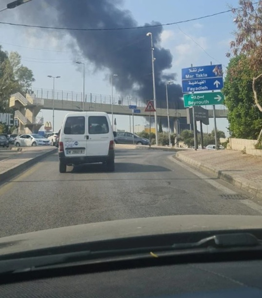 لبنان.. حريق كبير في محطة وقود (صور + فيديو)