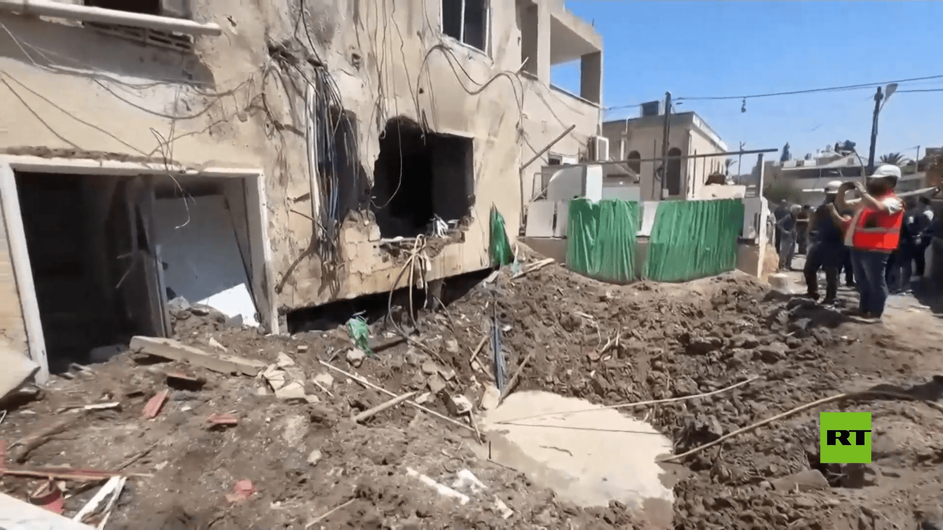دمار في مدينة بيسان شرقي إسرائيل إثر انفجار مسيرة إيرانية