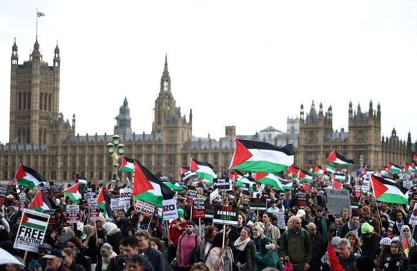مفاجأة!.. نصف المعتقلين في تظاهرات دعم فلسطين بلندن من المسنين
