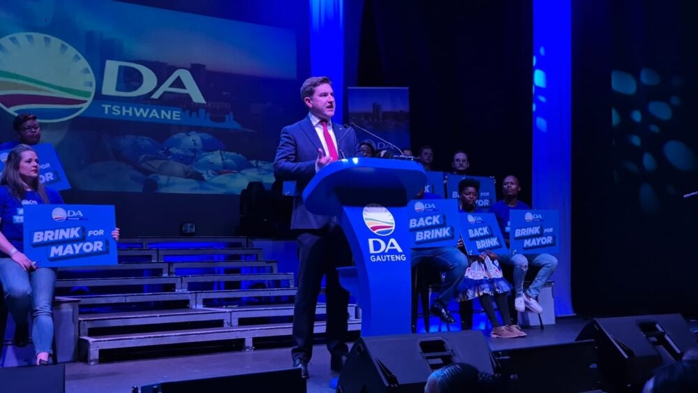 DA announces Cilliers Brink as its Tshwane mayoral candidate ‘to finish what we started'