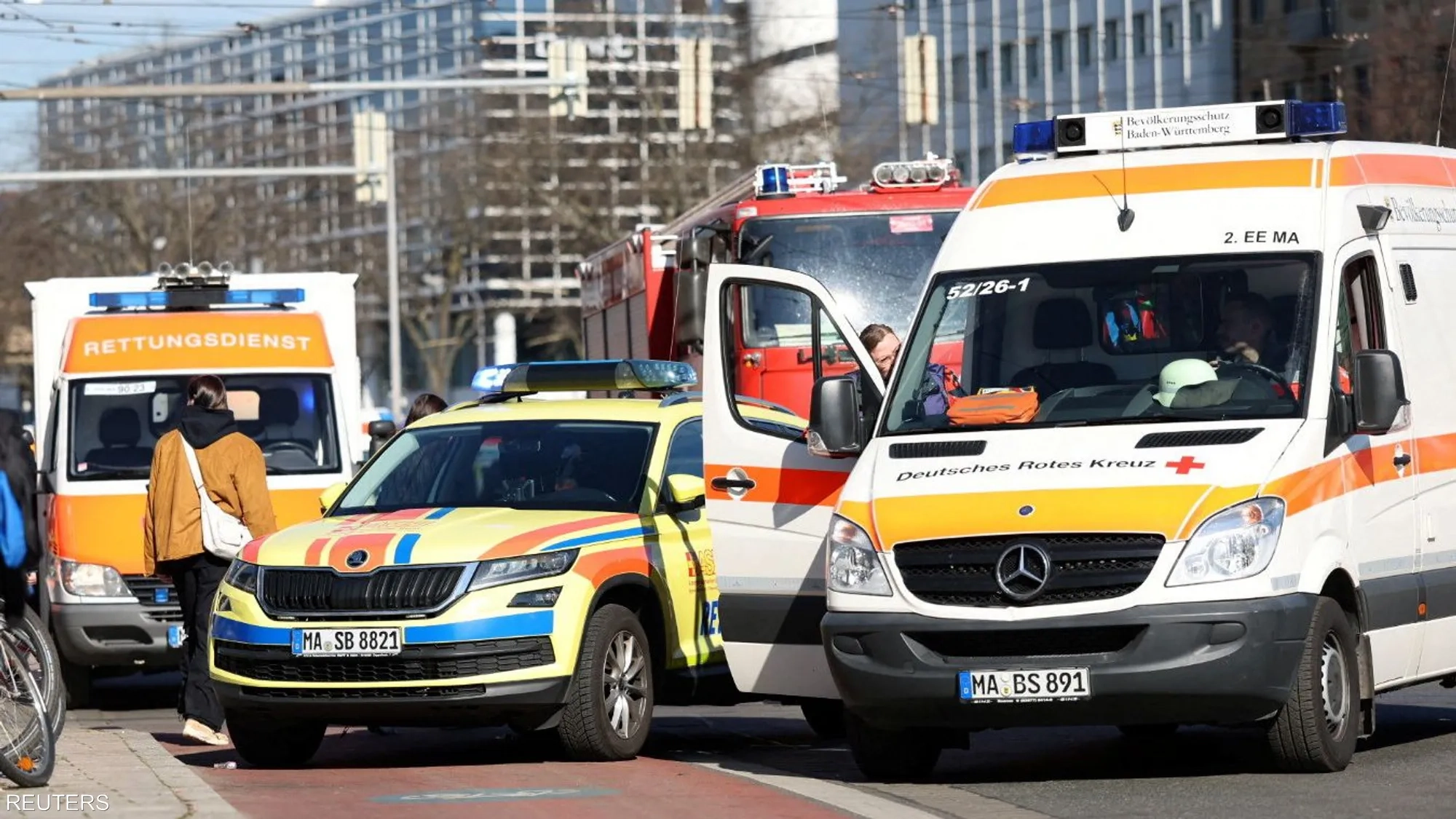 مقتل شخص وإصابة آخرين في حادث دهس بألمانيا