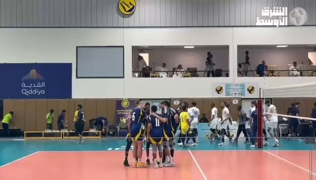 نهاية الشوط الثاني بتفوق كبير لفريق #الهلال على #النصر بنتيجة 25-13، ضمن منافسات كأس الاتحاد السعودي للكرة الطائرة. #الهلال_النصر