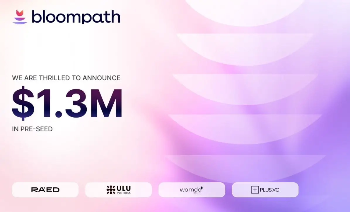 ومضة كابيتال تستثمر في جولة تمويل ما قبل البذري لشركة BloomPath بقيمة 1.3 مليون دولار