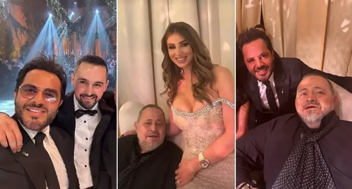فيديو- جورج وسوف يحتفل بزفاف ابنه